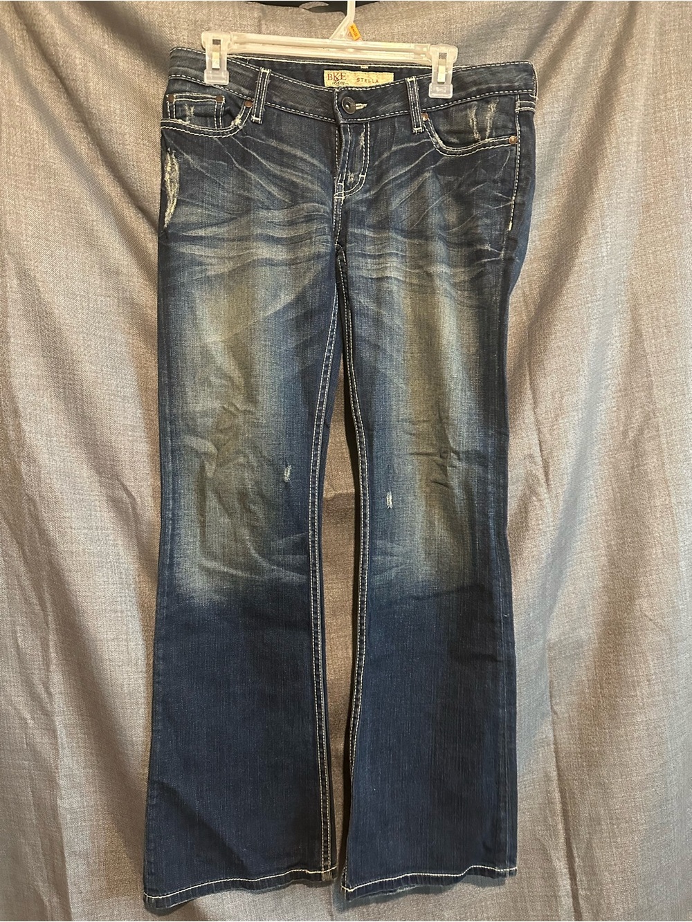BKE Women’s Blue Faded Flare Jeans